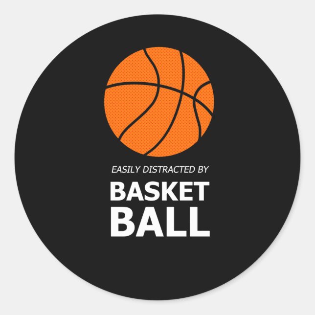 Easily Distracted 2  Classic Round Sticker (Front)