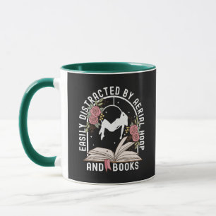 Easily Distracted Aerial Hoop And Book Mug