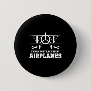 Easily Distracted Artwork 6 Cm Round Badge
