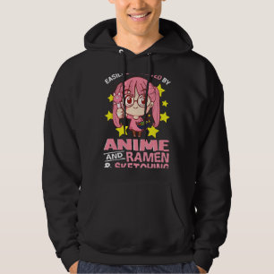 Easily Distracted By Anime and ramen and sketching Hoodie