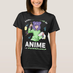Easily Distracted By Anime and Sketching Anime Tee