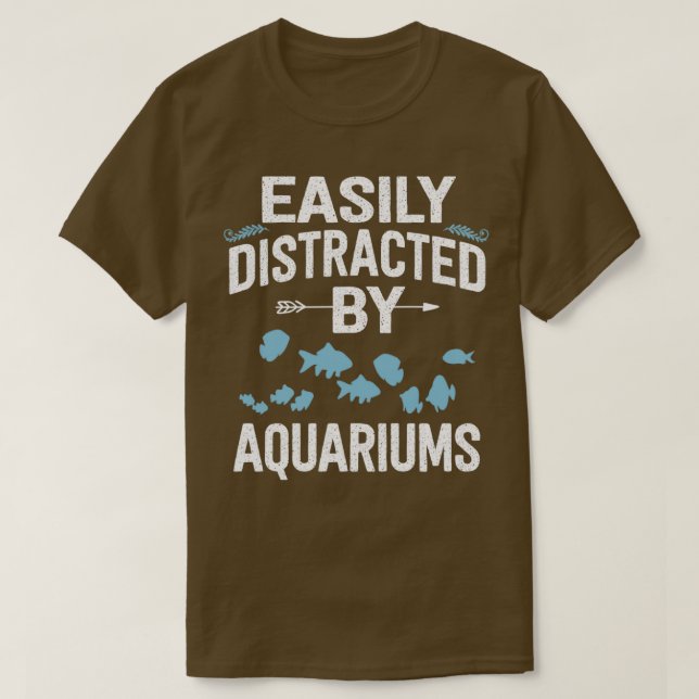 Easily Distracted by Aquariums Classic TShirt (Design Front)