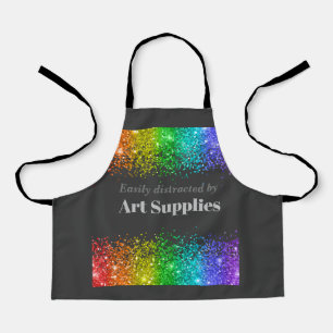 Easily Distracted By Art Supplies Kid’s Apron