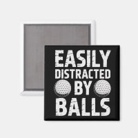 Easily Distracted by Balls Funny Golf Lover 