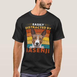 Easily Distracted by Basenji  My Dogs are My Cardi T-Shirt