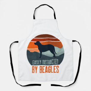 Easily Distracted By Beagles Dog Walking Apron