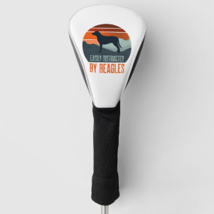 Easily Distracted By Beagles Dog Walking Golf Head Cover