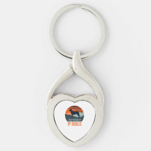 Easily Distracted By Beagles Dog Walking Key Ring