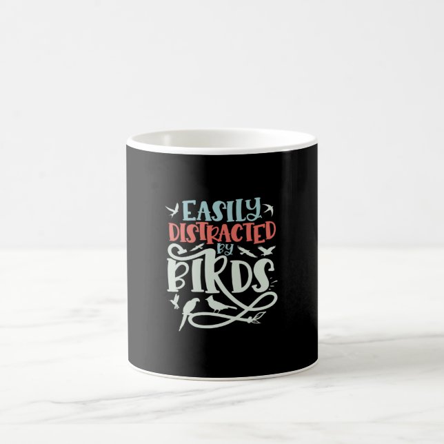 Easily Distracted By Birds, Birdwatching Coffee Mug (Center)