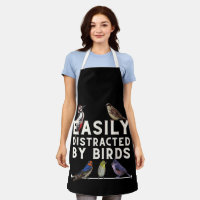 Easily Distracted By Birds Funny Bird Lover & Bird