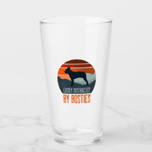 Easily Distracted By Bosties Dog Walking Glass