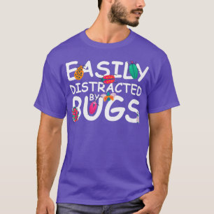 Easily Distracted By Bugs - Funny Kids Bug Insects T-Shirt
