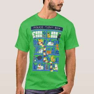 Easily Distracted by Cats and Books Cat & Book L T-Shirt