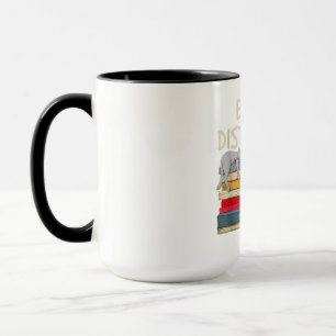 Easily Distracted by Cats and Books - Cat _ Book Mug
