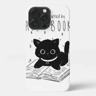 Easily Distracted by Cats and Books - Funny Cat _  iPhone 13 Pro Case