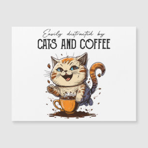 Easily Distracted By Cats And Coffee Cat Lovers Co