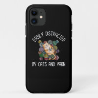 Easily Distracted By Cats And Yarn