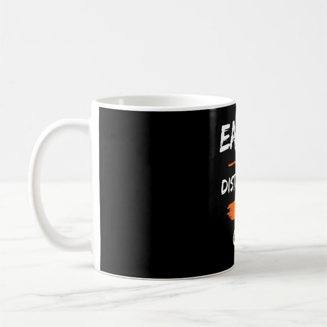 easily distracted by cats coffee mug (Left)