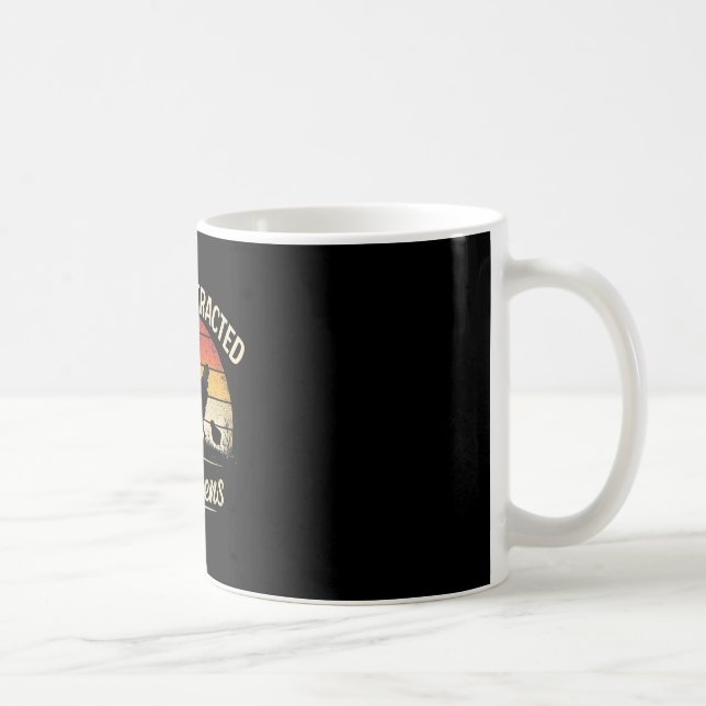 Easily Distracted By Chickens Funny Ckyard Chicken Coffee Mug (Right)