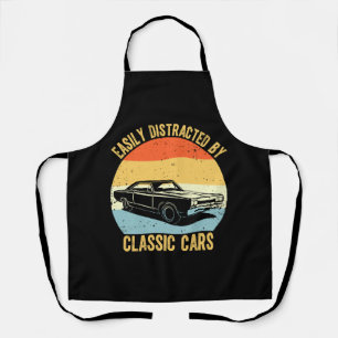Easily Distracted By Classic Cars Apron