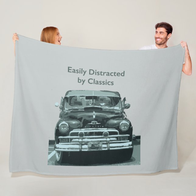 Easily Distracted by Classics Fleece Blanket (In Situ)