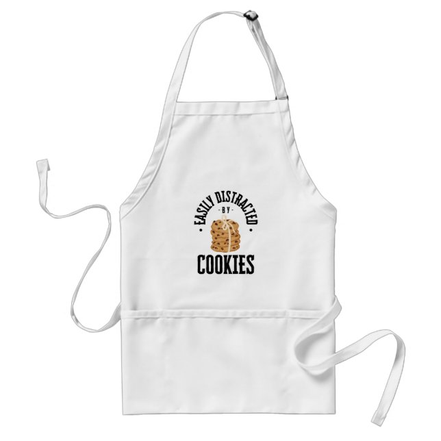 Easily Distracted by Cookies - Apron  (Front)