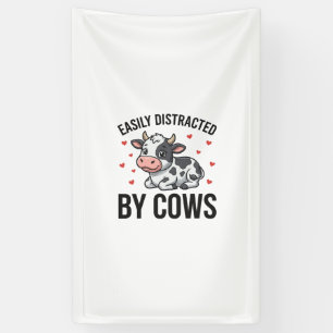 Easily Distracted by Cows Vintage Cow Graphic_1 Banner