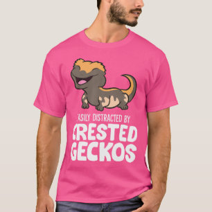 Easily Distracted By Crested Geckos T-Shirt