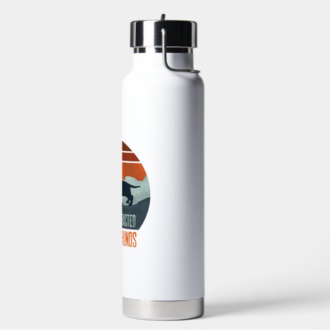 Easily Distracted By Dachshunds Dog Walking Water Bottle (Left)