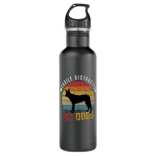 Easily Distracted By Dogs 710 Ml Water Bottle