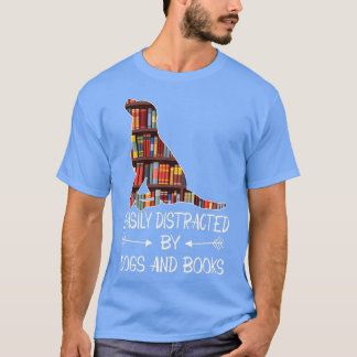 easily distracted by dogs and books Triblend T-Shirt