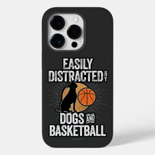 Easily Distracted by Dogs & Basketball Case-Mate i iPhone 14 Pro Case