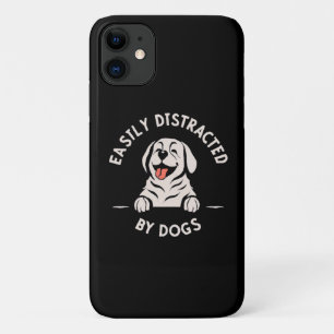 Easily distracted by dogs Case-Mate iPhone case