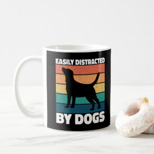 Easily Distracted By Dogs Cute Puppy Dog Lovers Coffee Mug