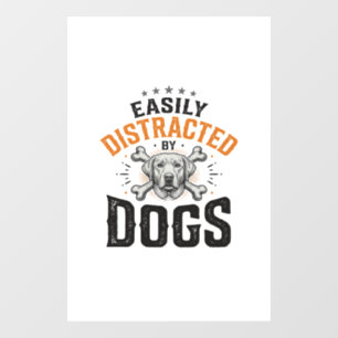 Easily Distracted By Dogs Vintage Dog Lover Design