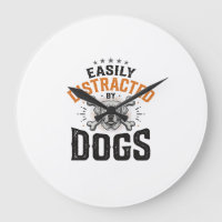 Easily Distracted By Dogs Vintage Dog Lover Design
