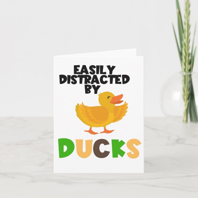 Easily Distracted By Ducks, Got My Ducks In A Row Card (Front)