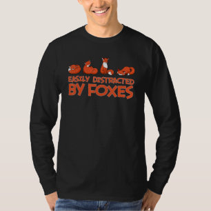 Easily Distracted By Foxes Fox  Animal Friend Kids T-Shirt