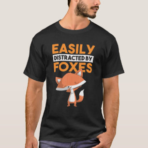 Easily Distracted By Foxes Funny Fox Dabbing Dab D T-Shirt