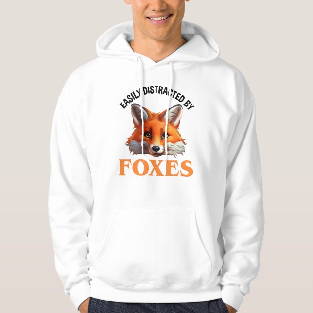 Easily Distracted By Foxes Hoodie (Front)