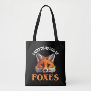Easily Distracted By Foxes Tote Bag