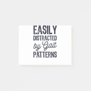 Easily Distracted By Gait Patterns Post-it Notes