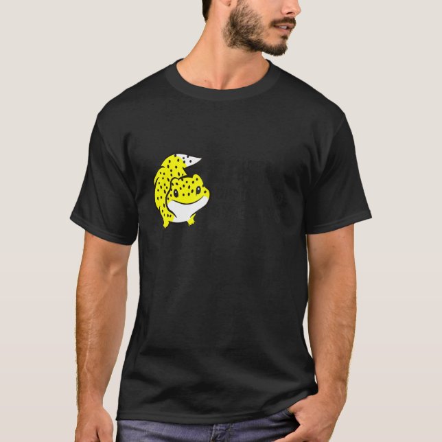 Easily Distracted By Geckos Leopard Gecko Crested  T-Shirt (Front)