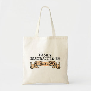 Easily Distracted By Genealogy Tote Bag