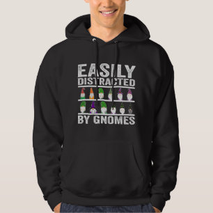 Easily Distracted By Gnomes Collecting Gnomes Hoodie