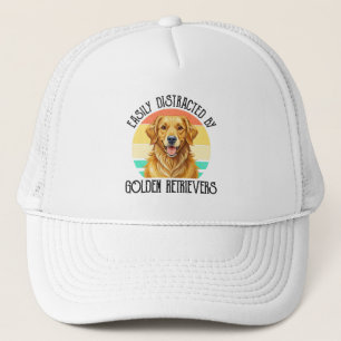 Easily Distracted By Golden Retrievers Trucker Hat