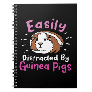 Easily Distracted By Guinea Pigs | Cute Pet Lover Notebook