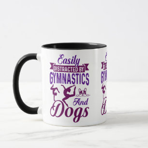 Easily Distracted By Gymnastics and Dogs Mug