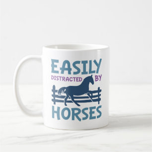 Easily Distracted By Horses Coffee Mug