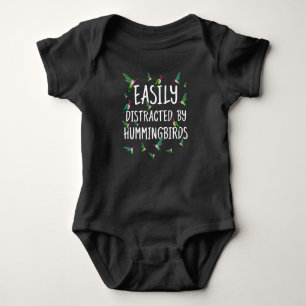 Easily Distracted By Hummingbirds Baby Bodysuit
